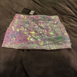 Glamorous Sequin Mini Skirt
